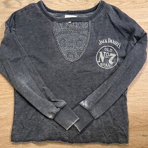 Lucky Brand Vintage Jack Daniels Long-Sleeve Top